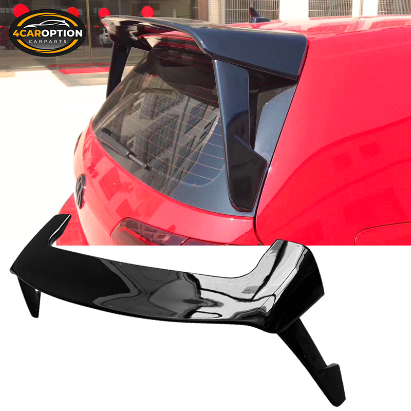 Fits 15-20 VW Golf 7 MK7 Style Rear Spoiler Wing ABS Gloss Black