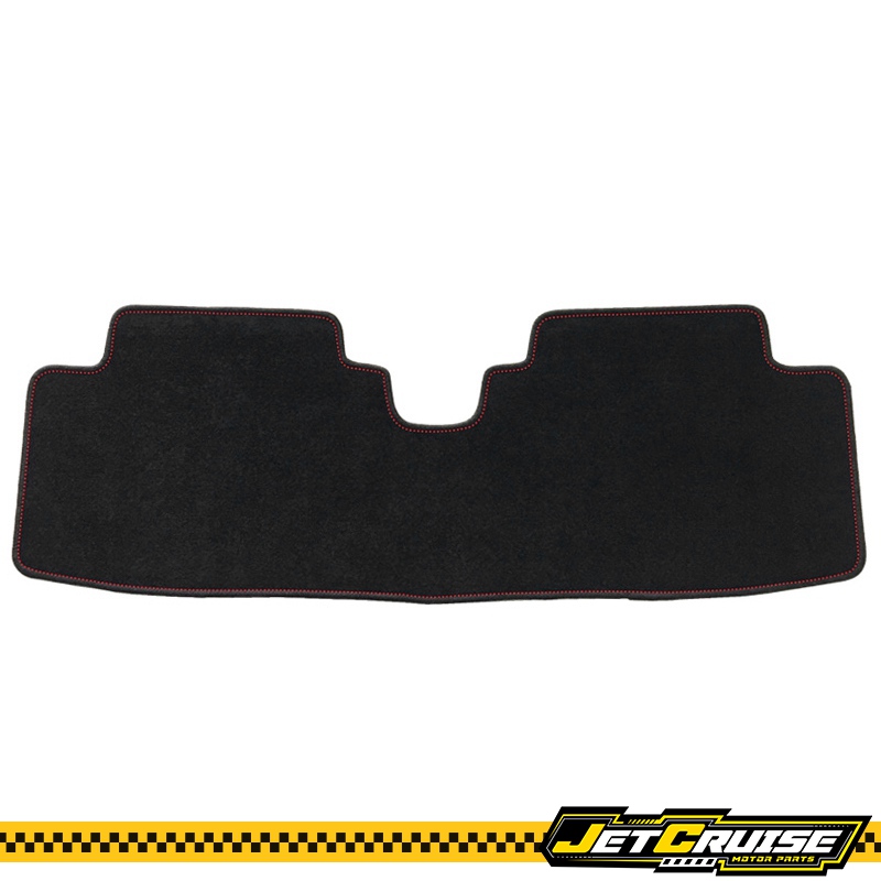Fits 01-05 Honda Civic EM2 Logo Black Nylon Front Rear Floor Mats