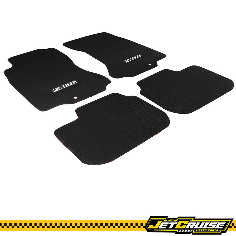 Fits 90-96 Nissan 300ZX Z32 Logo Car Nylon Floor Mats Front Rear