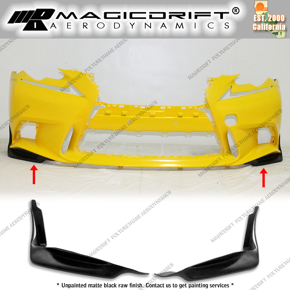 For 14-16 Lexus IS250 IS350 F-Sport TR Front Bumper Lip Side