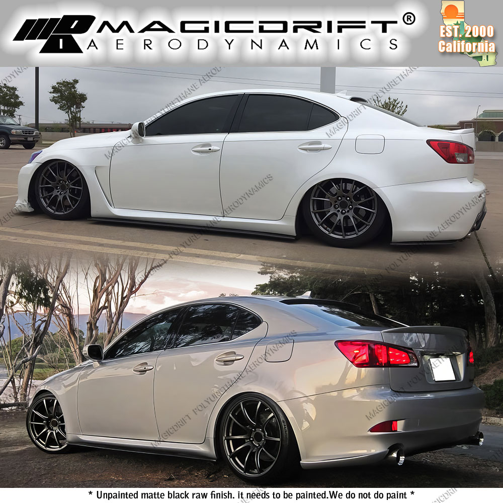 For 06 07 08 Lexus IS250 IS350 IS-F UL Style Side Skirts Rocker