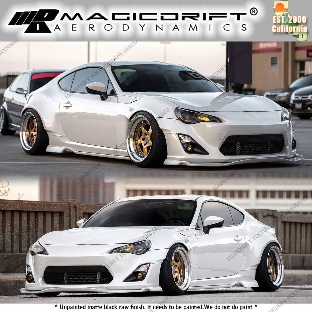 For 13-17 Scion FRS Subaru BRZ GT86 FT86 GR RB Style Side Skirt