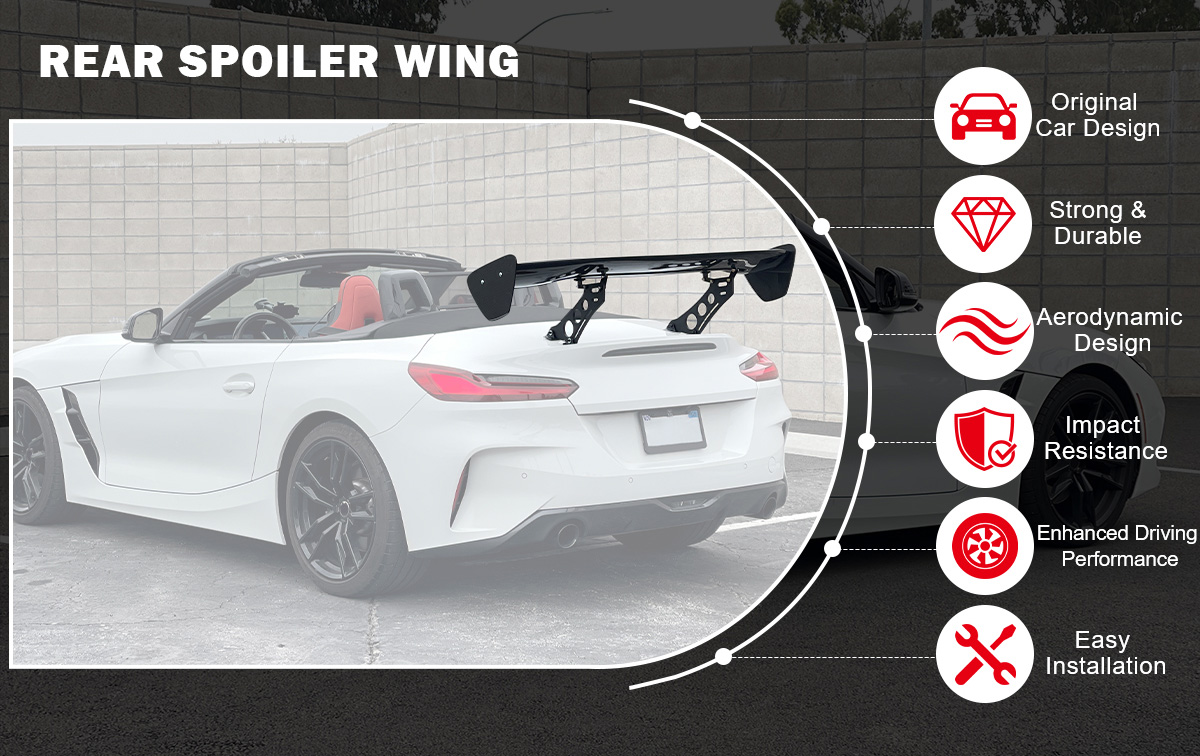 Fits 09-21 Nissan 370Z Z34 NS Style Trunk Spoiler ABS