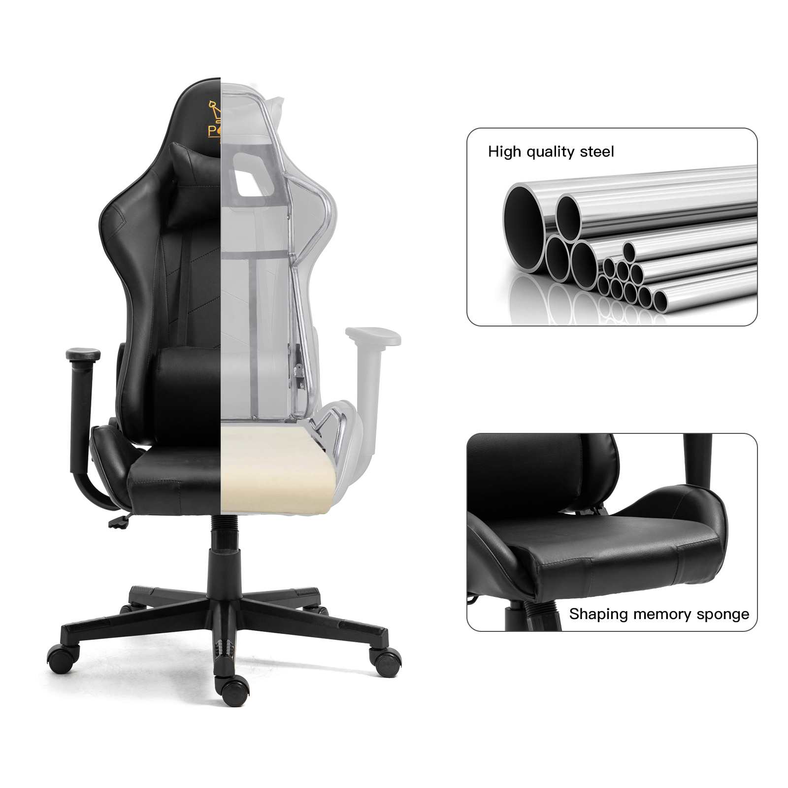 Ergonomic Racing Gaming Chair Swivel Recliner Office Executive Computer Chair