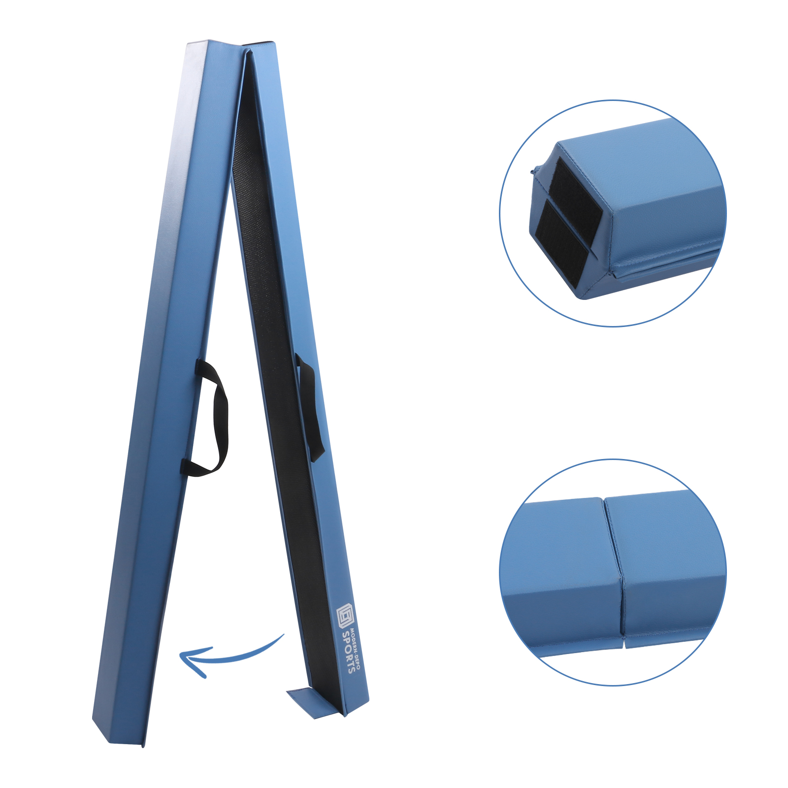 Folding Gymnastics Balance Beam for Kids 6Ft/8Ft Anti-slip Walking Beam for Home - Picture 21 of 38