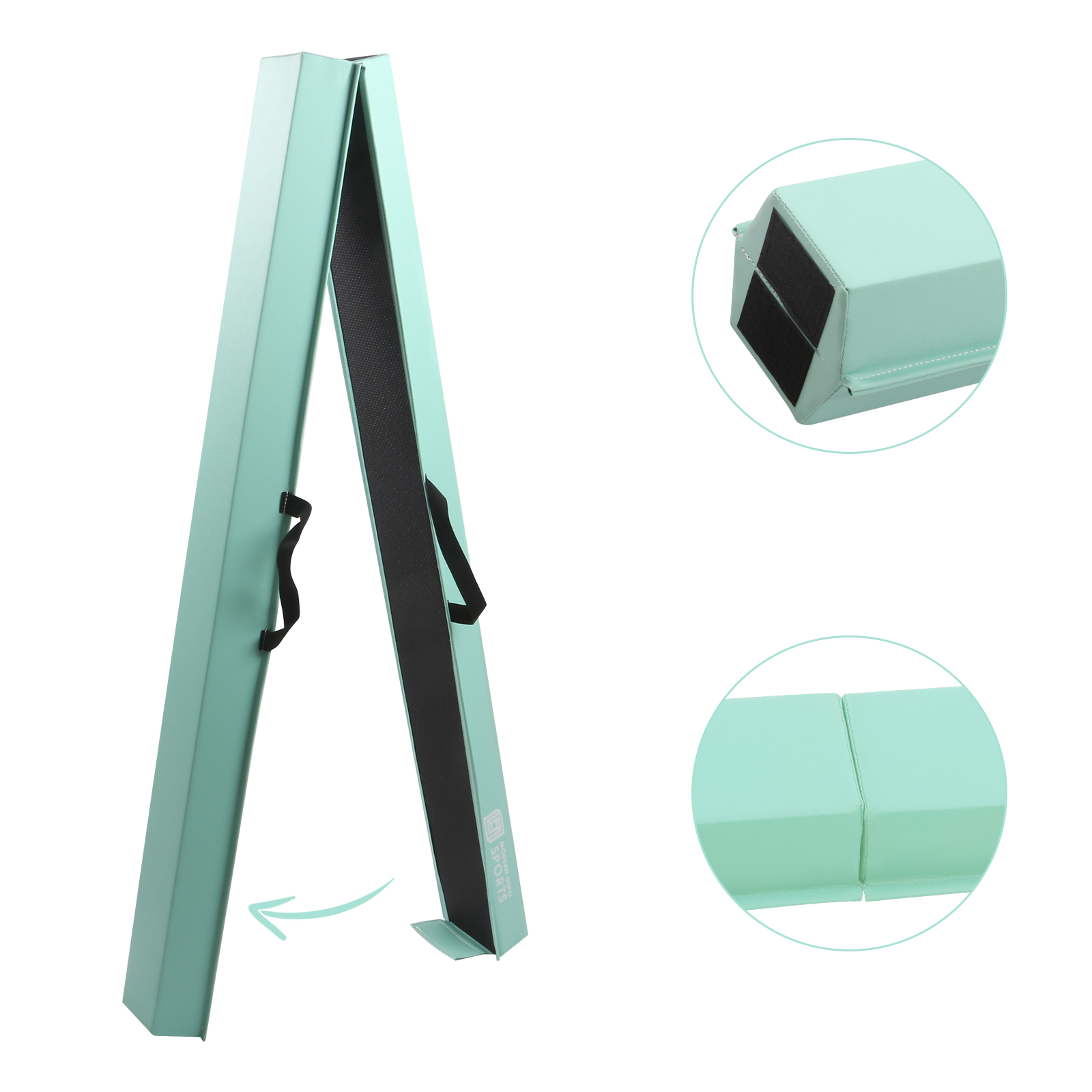 Folding Gymnastics Balance Beam for Kids 6Ft/8Ft Anti-slip Walking Beam for Home - Picture 10 of 38