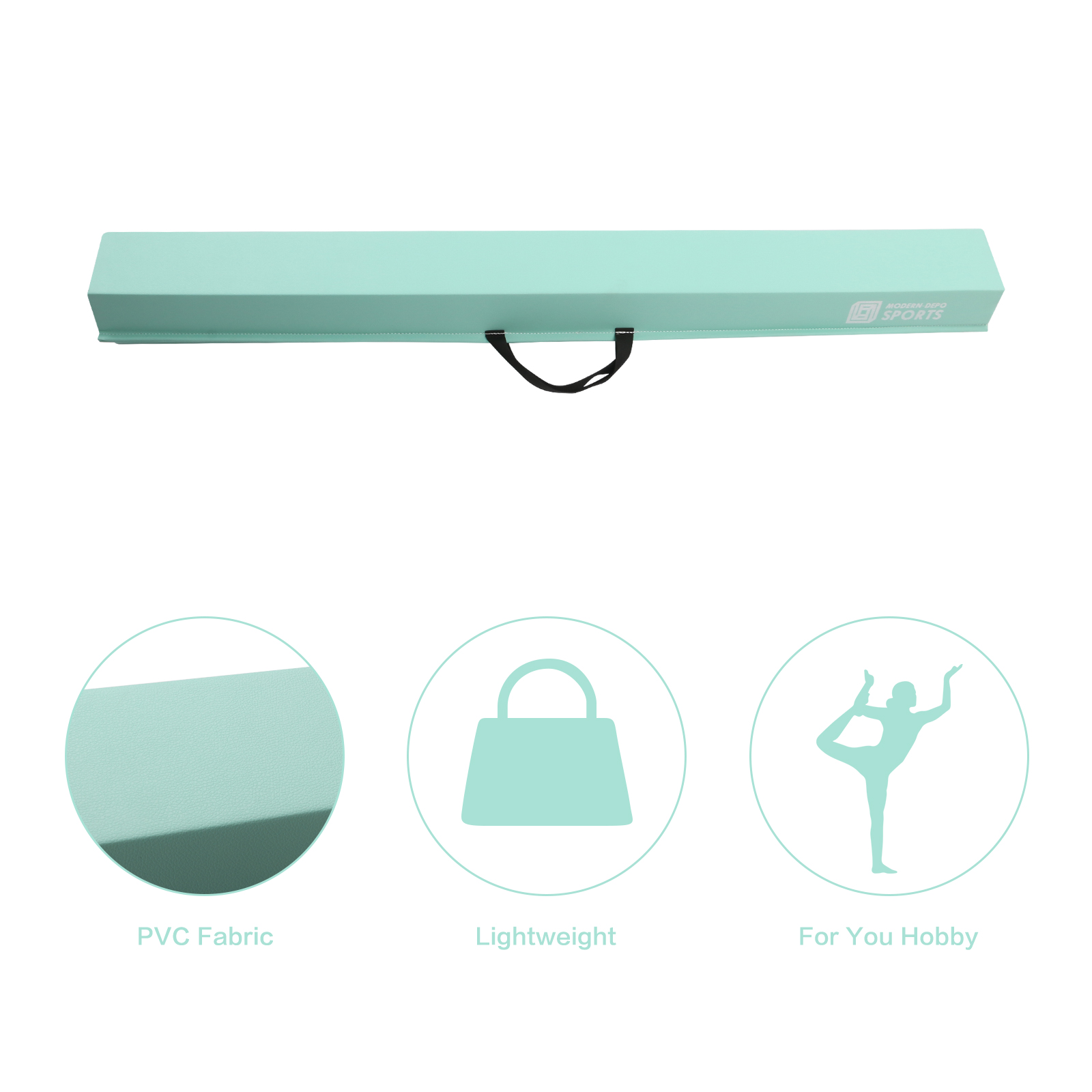 Folding Gymnastics Balance Beam for Kids 6Ft/8Ft Anti-slip Walking Beam for Home - Picture 11 of 38