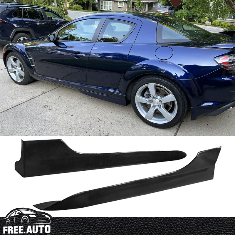 ｍｙｌR34ボディ Fits 04-10 Mazda RX-8 Side Skirt Rocker Panel Extension OE Style