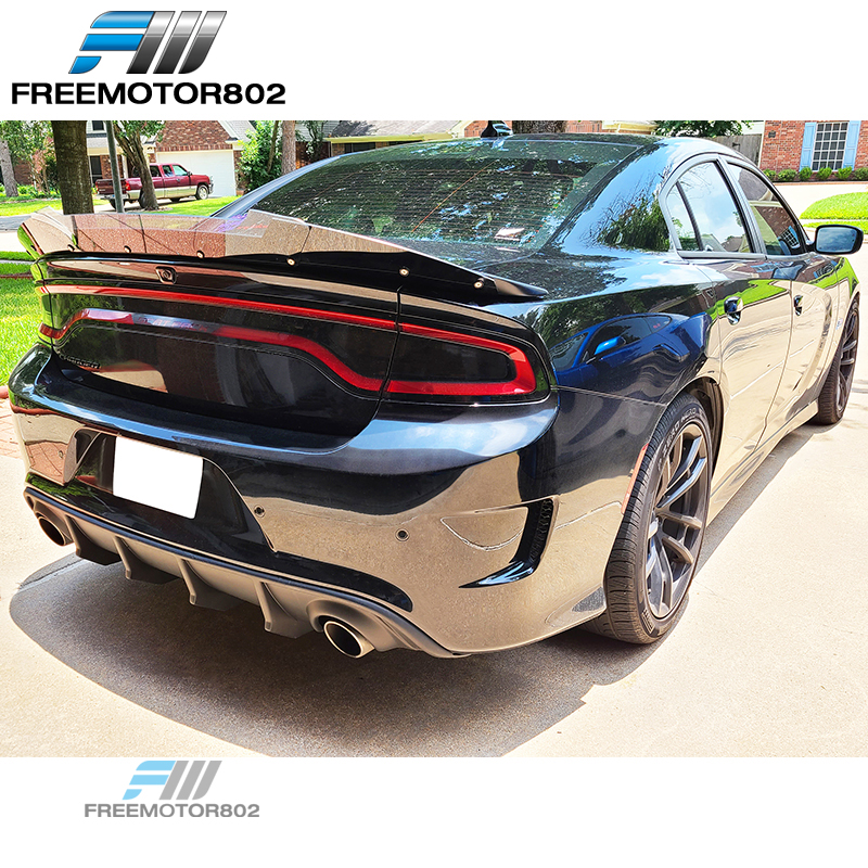 Becquet Arrière Pour Dodge Charger 2015-2021 - Noir Brillant ABS, Pour Style Sportif Et Aérodynamisme
