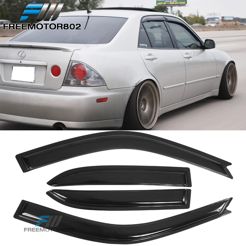 Fits 01-05 Lexus IS300 Sedan Wagon Slim Style Window Visors Rain