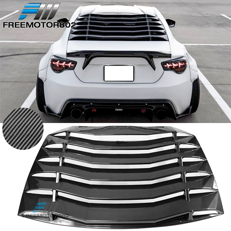 Subaru Brz Spoiler Matte Black Lambo-Style Louvers For Subaru BRZ