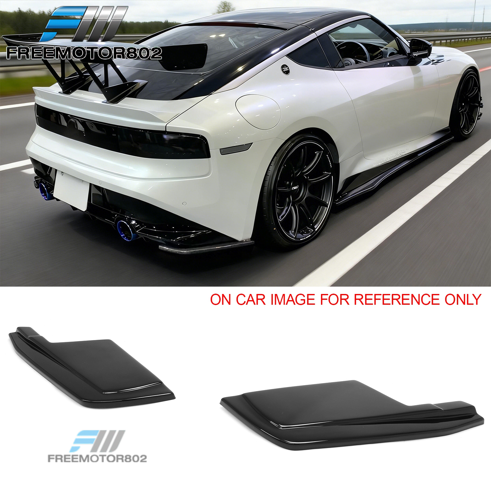 Fits 23-26 Nissan Z 400Z V Style Rear Bumper Aprons Splitter