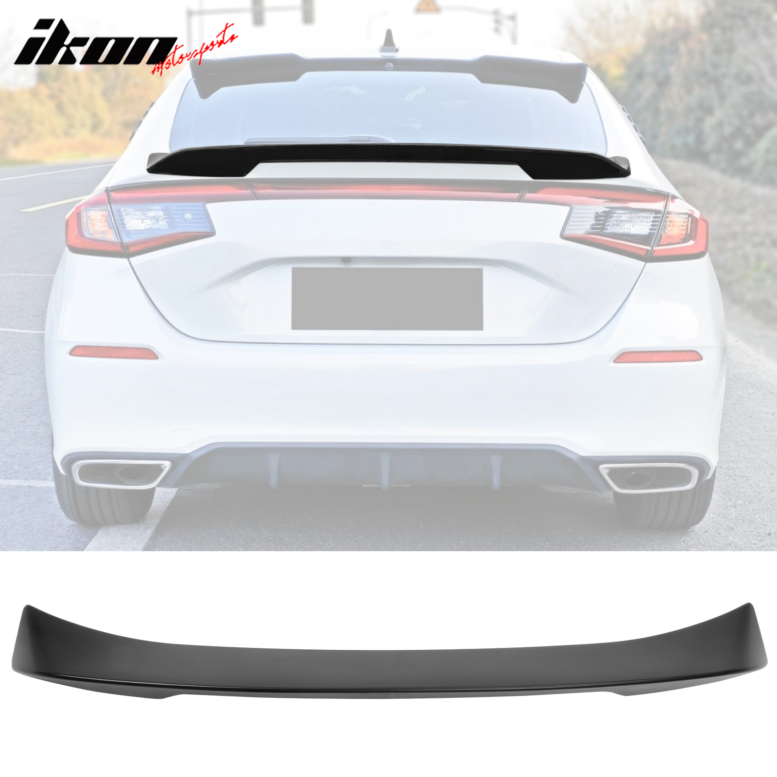 Fits 22-26 Honda Civic Hatchback Mugen Style Rear Trunk Spoiler