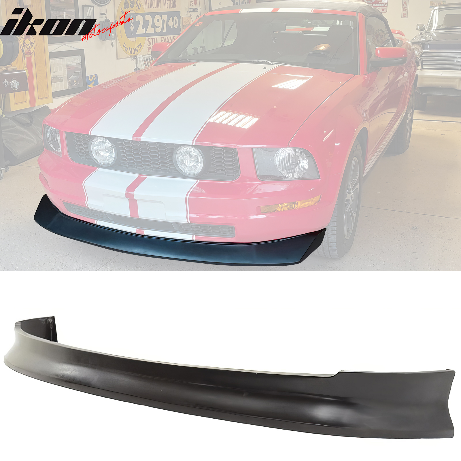 Fits 04-10 BMW E60 5 Series Sedan IKON Style Front Bumper Lip Spoiler
