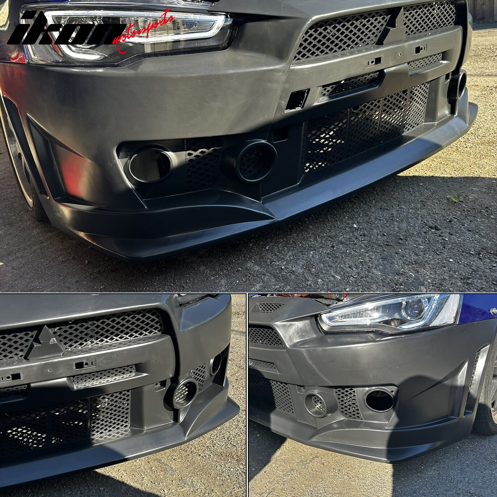 Fits 08-15 Mitsubishi Lancer FQ FQ440 Style Front Bumper Fits 08-15 Mitsubishi Lancer FQ FQ440 Style Front Bumper