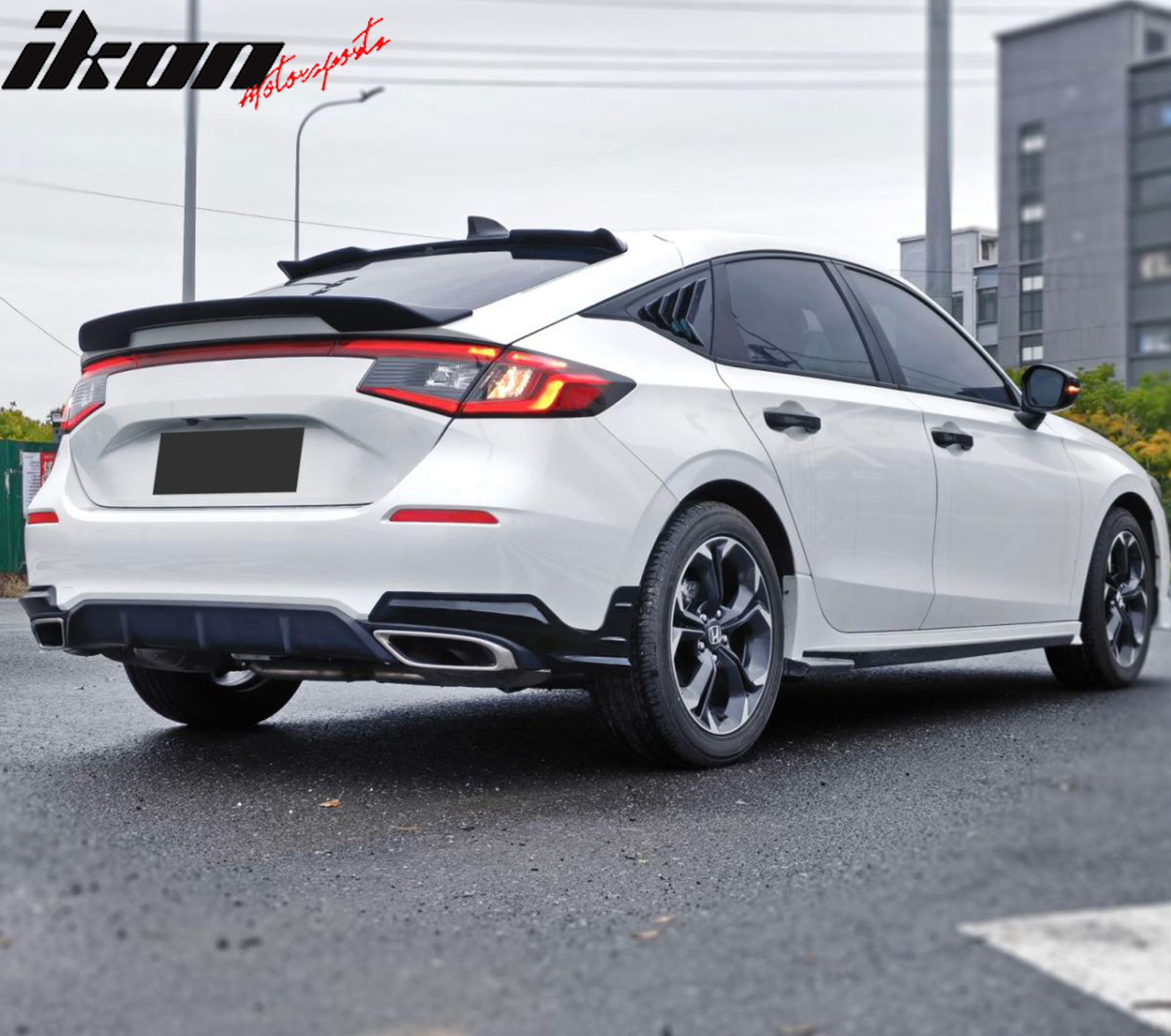 Fits 22-26 Honda Civic Hatchback Mugen Rear Bumper Lip