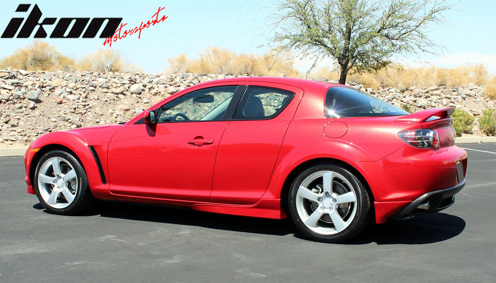 Fits 04-10 Mazda RX-8 OE Style Side Skirt Rocker Panel Extension