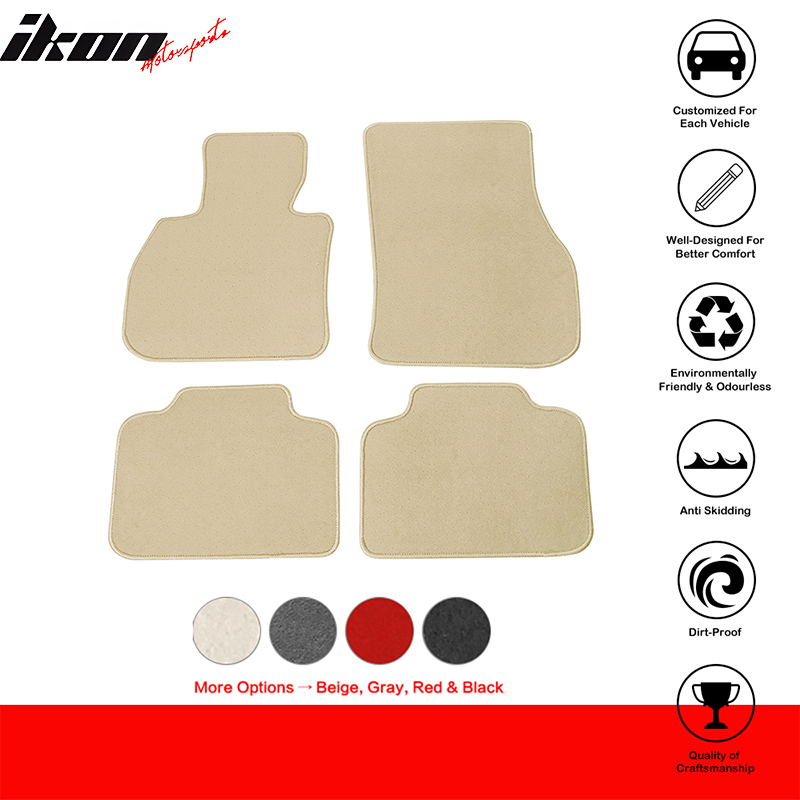 Fits 17-23 Mini Cooper Countryman Nylon Floor Mats Liner Front Rear Carpet - Picture 11 of 39