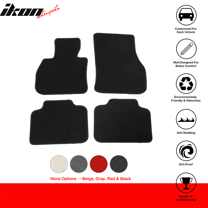 Fits 17-23 Mini Cooper Countryman Nylon Floor Mats Liner Front Rear Carpet - Picture 22 of 39