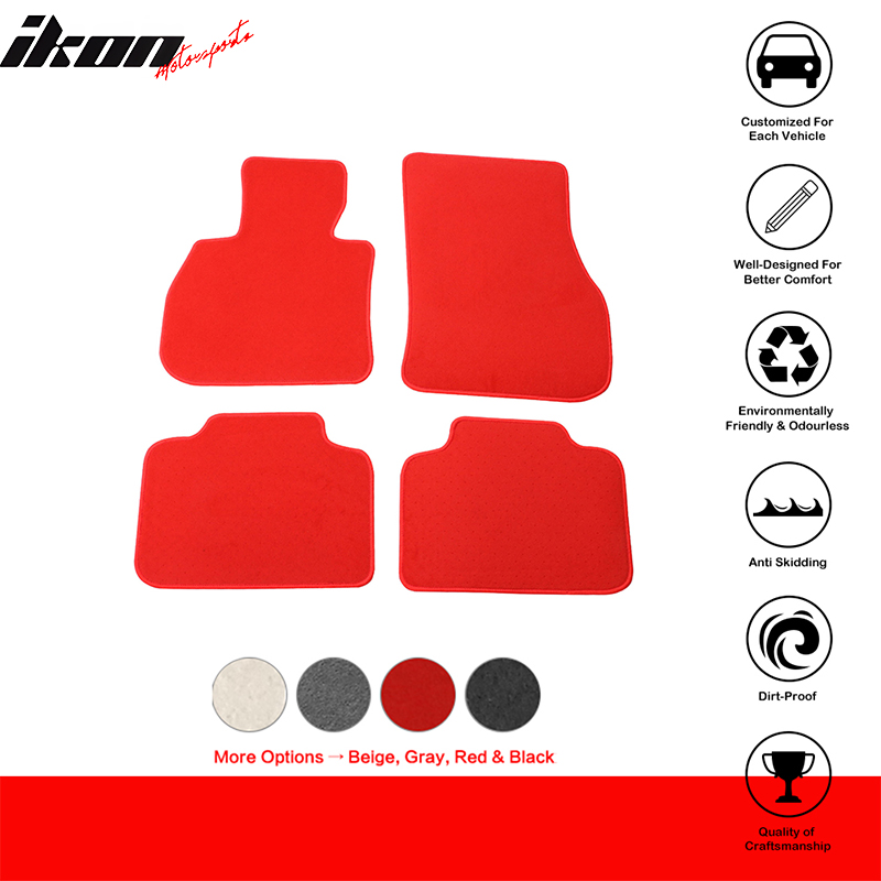 Fits 17-23 Mini Cooper Countryman Nylon Floor Mats Liner Front Rear Carpet - Picture 31 of 39