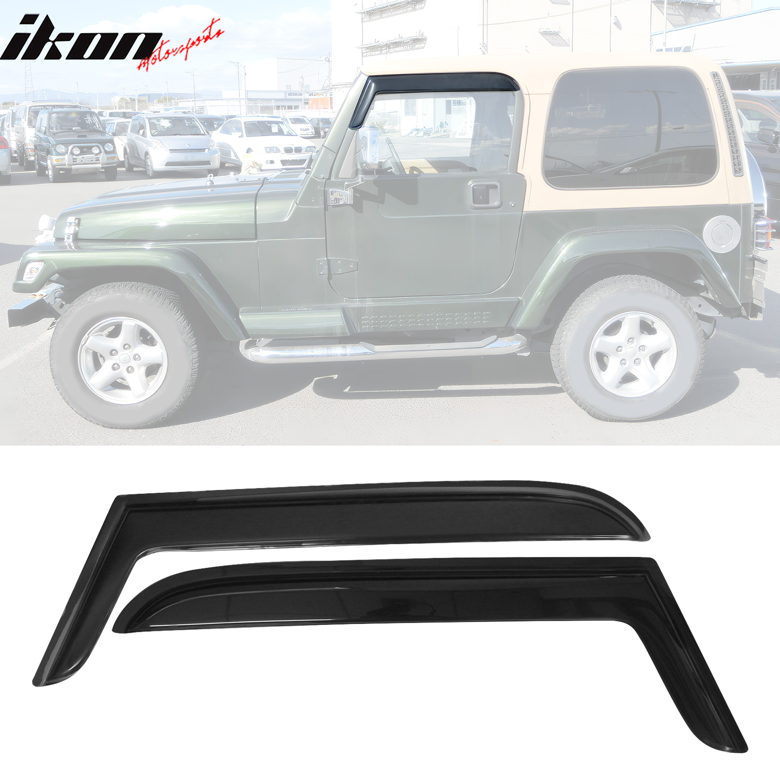 Jeep Wrangler 2 Door CJ YJ TJ JK 6-Layer Car Cover For | Black | 71 In - Foto 7