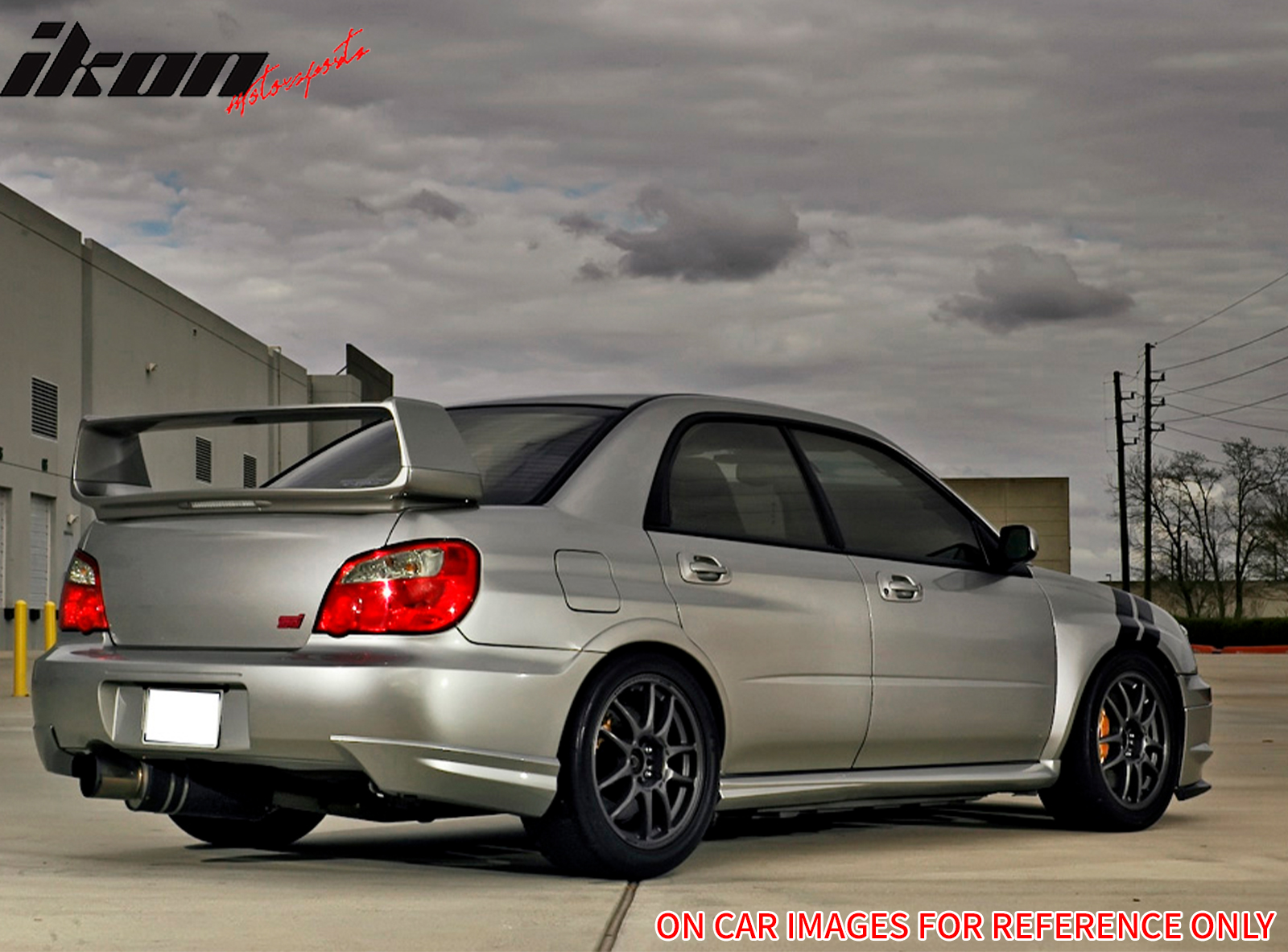 Fits 06-07 Subaru Impreza WRX JDM Style Rear Bumper Lip Splitters