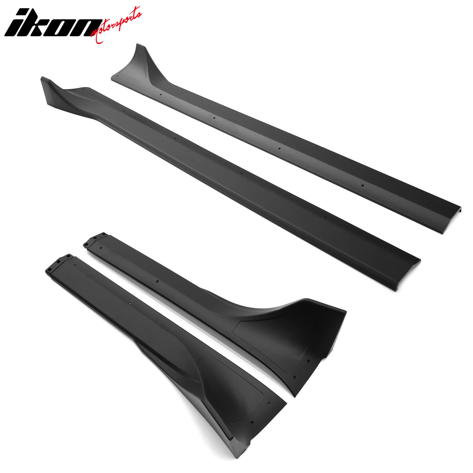 Fits 25-26 Tesla Model Y Juniper Side Skirts Matte Black Rocker