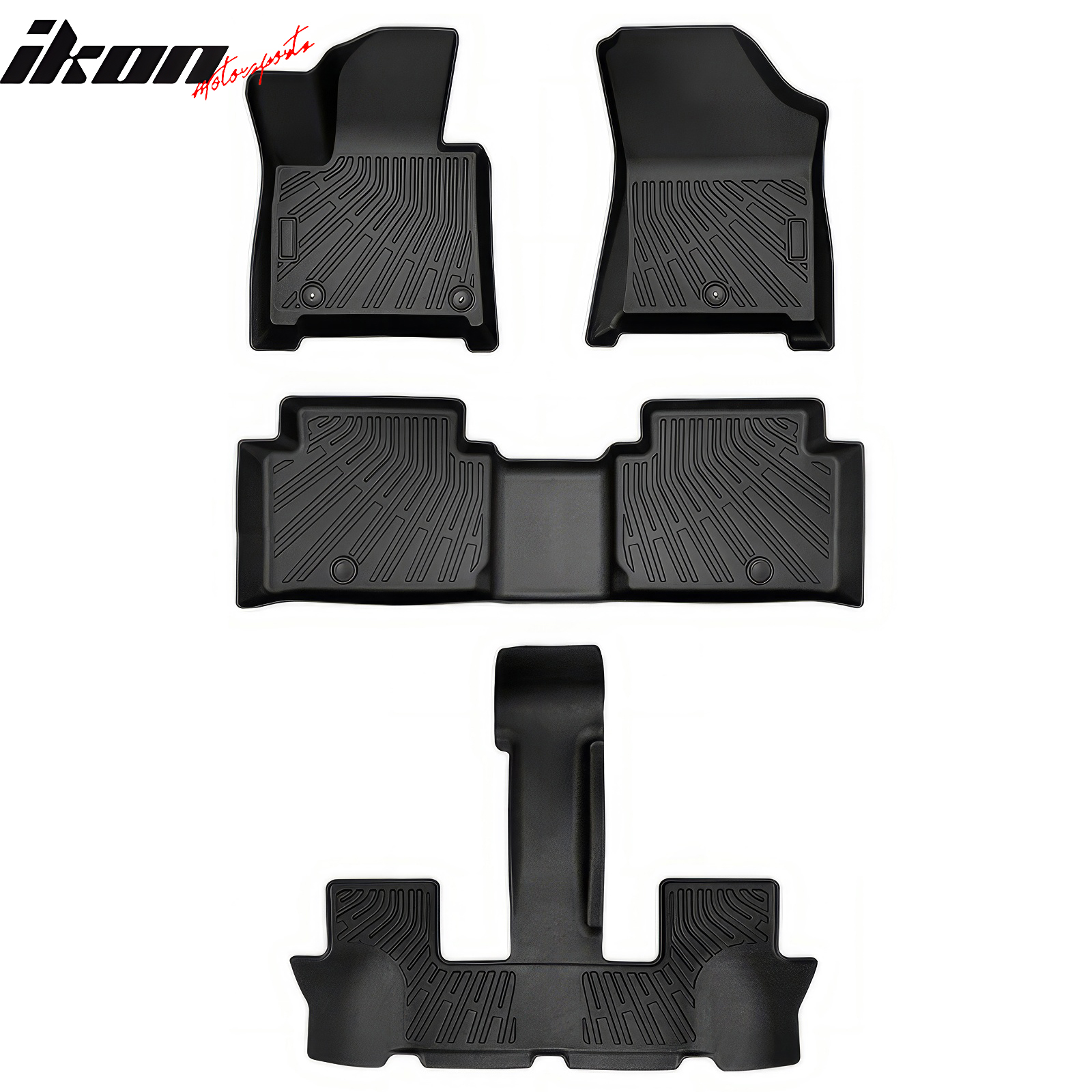 Fits 24-25 Hyundai Santa Fe 6/7 Seats Non-Slip Floor Mats