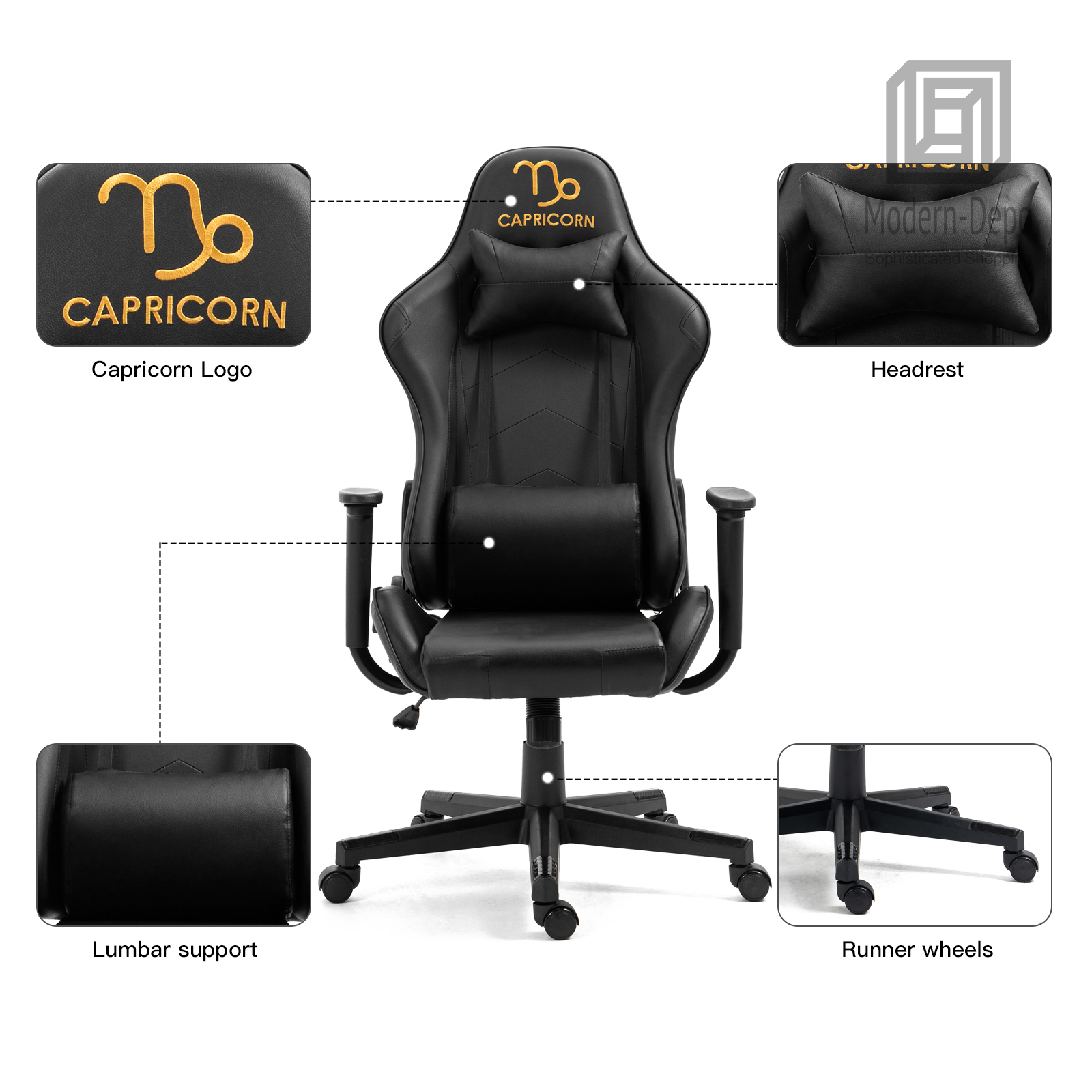 Ergonomic Racing Gaming Chair Swivel Recliner Office Executive Computer Chair