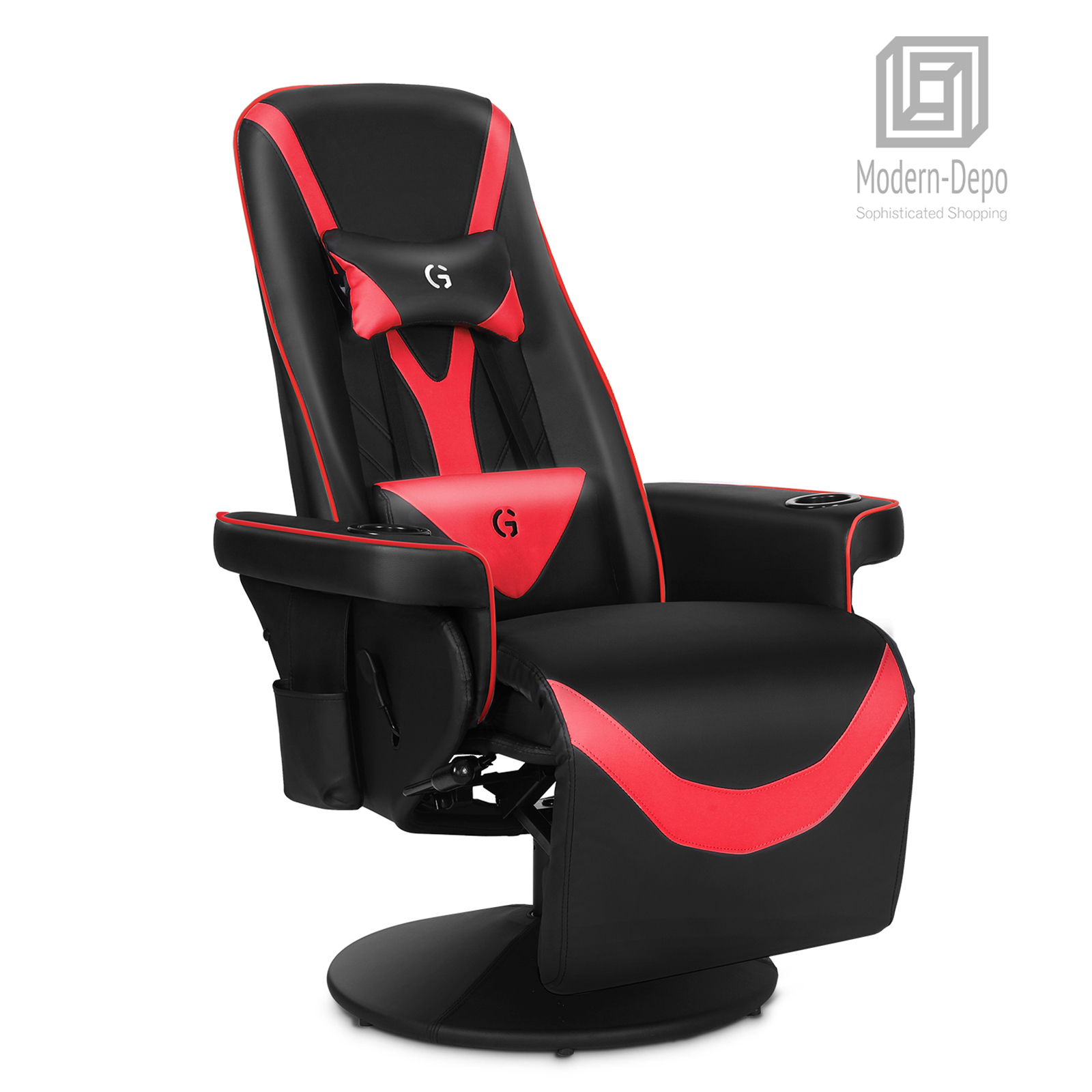 Gaming Chair Ergonomic Computer Office Racing Recliner Swivel Seat With Footrest