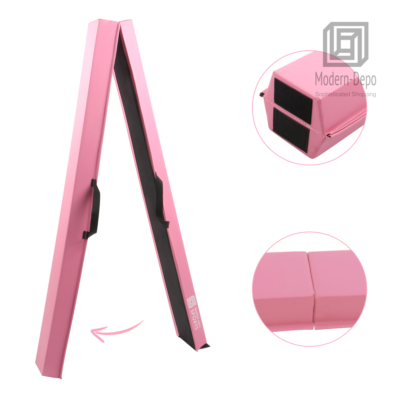 Folding Gymnastics Balance Beam for Kids 6Ft/8Ft Anti-slip Walking Beam for Home - Picture 26 of 38