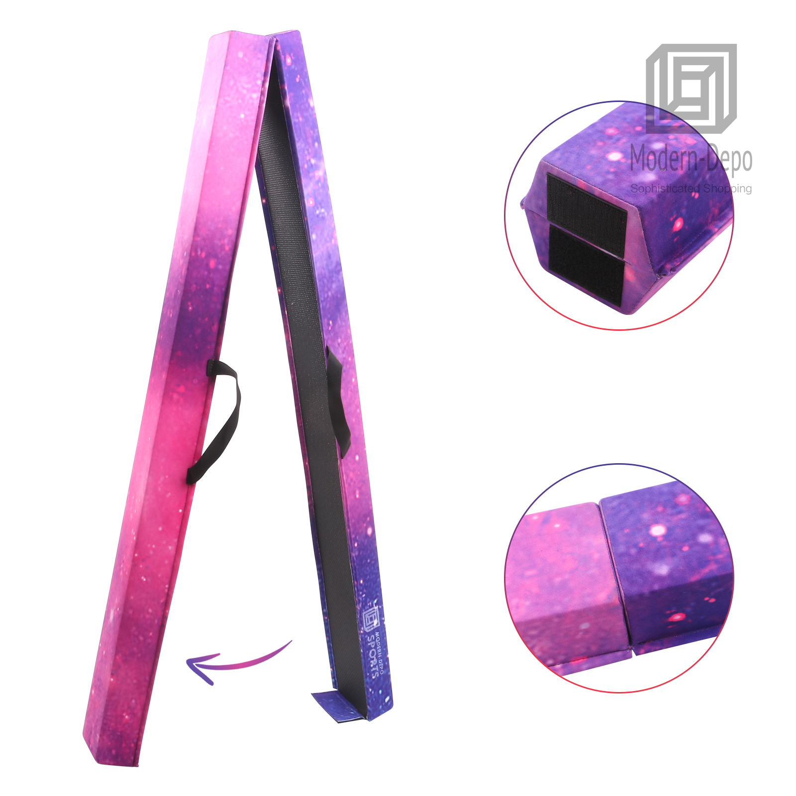 9.5ft Folding Balance Beam for Home Training Exercise Gymnastics Gym Equipment - Picture 3 of 7