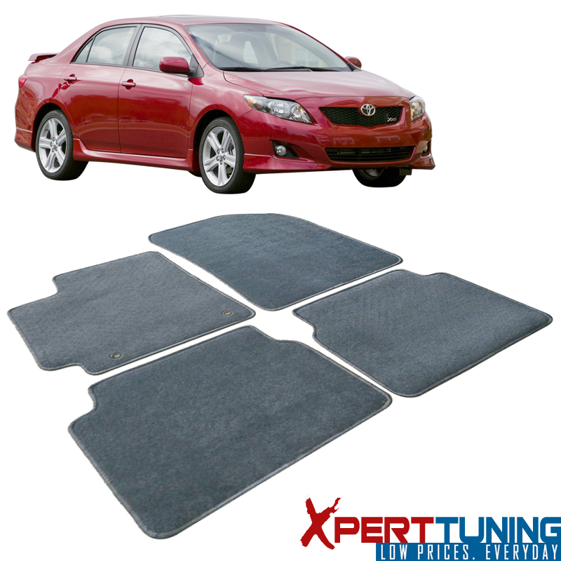 Fits Toyota Corolla Floor Mats Carpet Front & Rear Full Set with Optional Colors - Picture 9 of 11